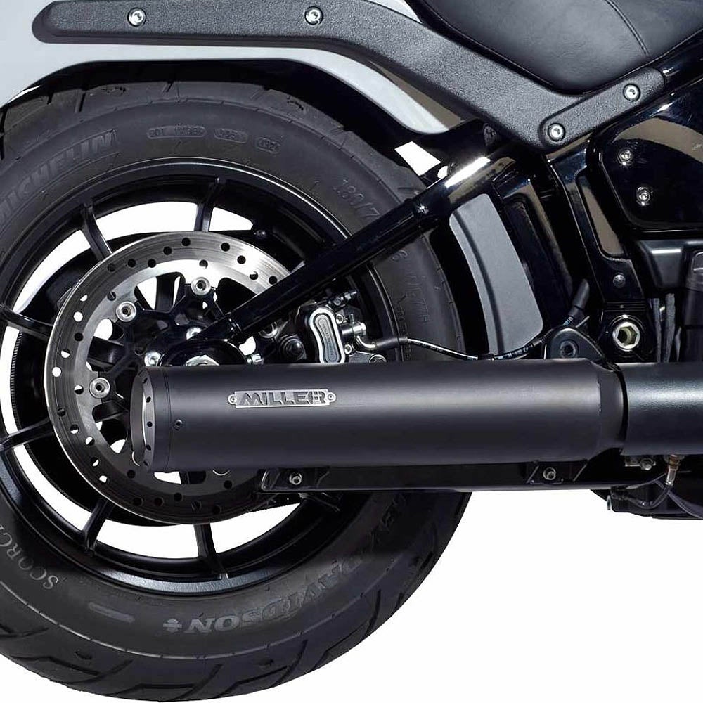 2025以降 FXBB ユーロ5対応 スリップオンマフラー スタンダードエンド ブラック/ブラックエンド MILLER EXHAUST