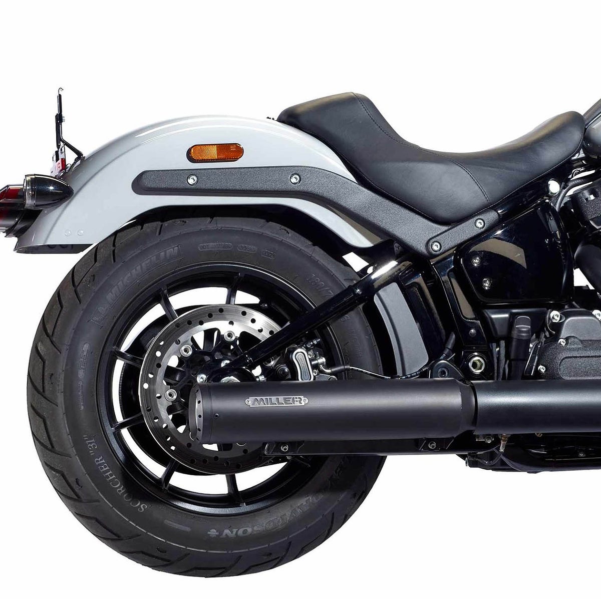 2025以降 FXBB ユーロ5対応 スリップオンマフラー スタンダードエンド ブラック/ブラックエンド MILLER EXHAUST 2