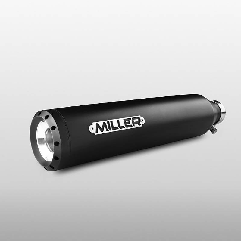 2025以降 FXBB ユーロ5対応 スリップオンマフラー スタンダードエンド ブラック/ブラックエンド MILLER EXHAUST 4