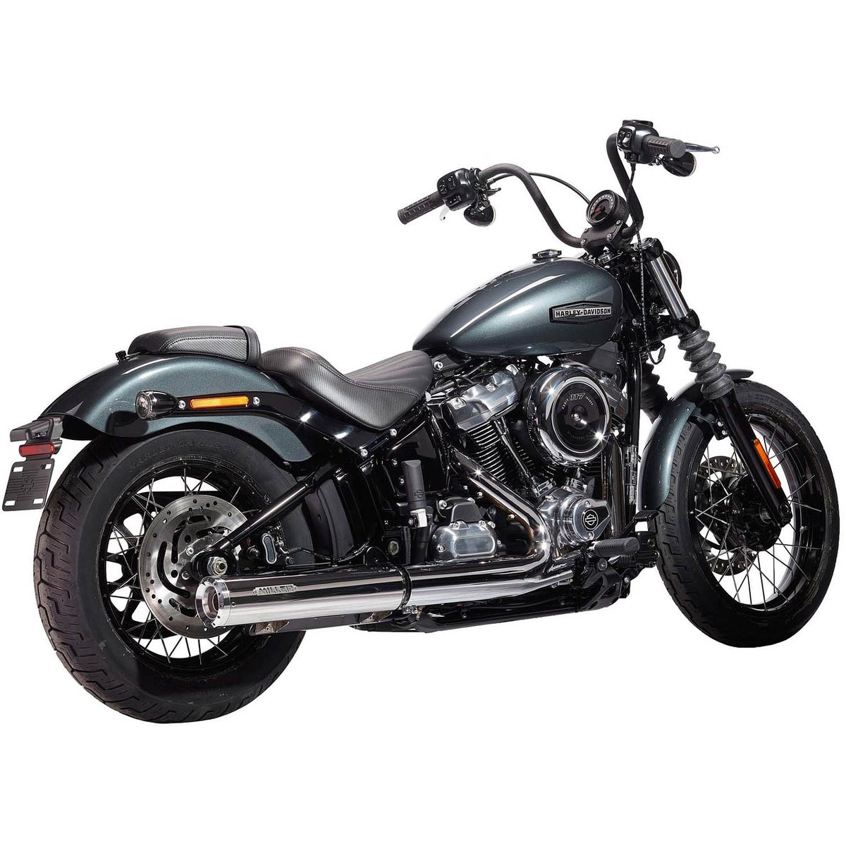 2025以降 FXBB ユーロ5対応 スリップオンマフラー スタンダードエンド ポリッシュ/ポリッシュエンド MILLER EXHAUST 3