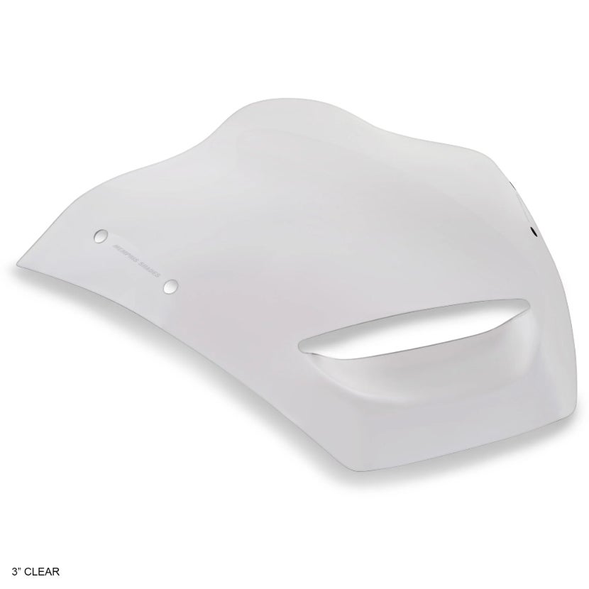 BRL ベント付 レースバブル ウィンドシールド 3インチ (クリア)3