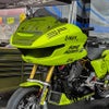 BRL ベント付 レースバブル ウィンドシールド 4インチ (ブラックスモーク)