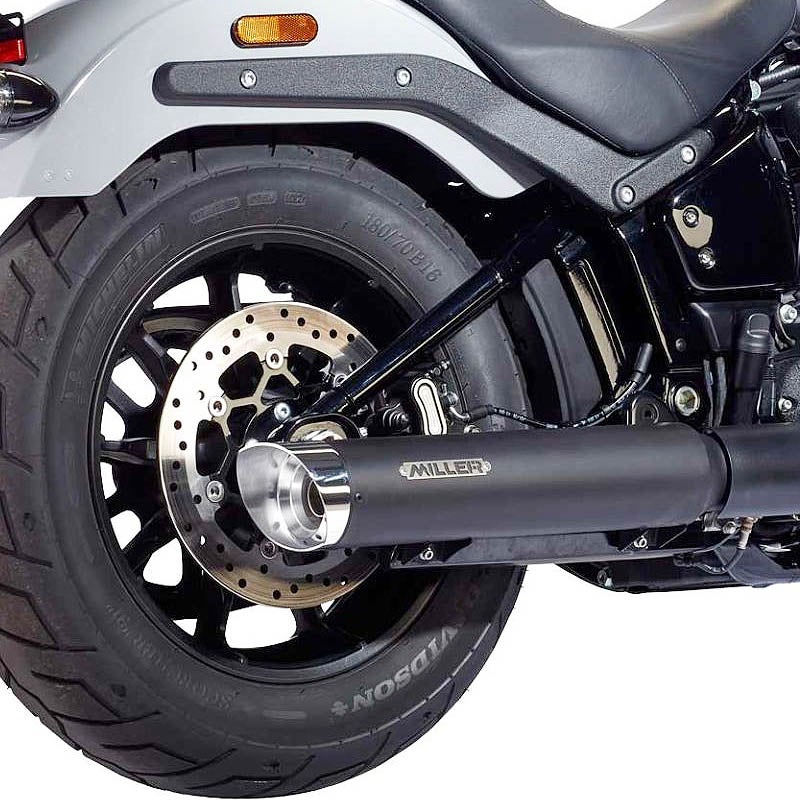 2025以降 FXBB ユーロ5対応 スリップオンマフラー スラッシュカット ブラック/ポリッシュエンド MILLER EXHAUST