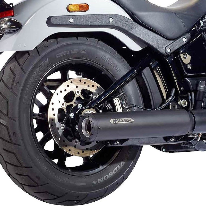 2025以降 FXLRS ユーロ5対応 スリップオンマフラー スタンダードエンド ブラック/ブラックエンド MILLER EXHAUST
