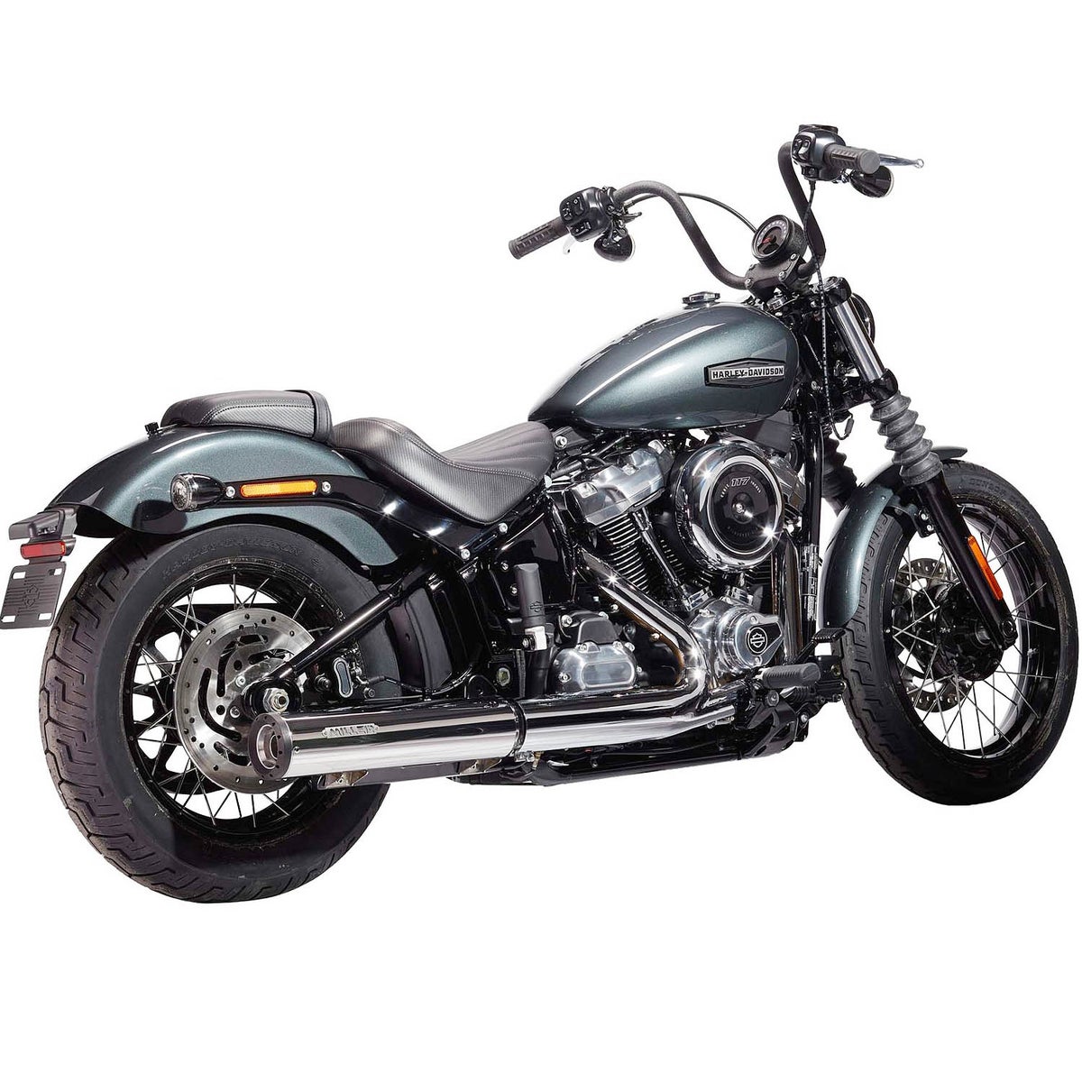 2025以降 FXLRS ユーロ5対応 スリップオンマフラー スタンダードエンド ポリッシュ/ブラックエンド MILLER EXHAUST 2