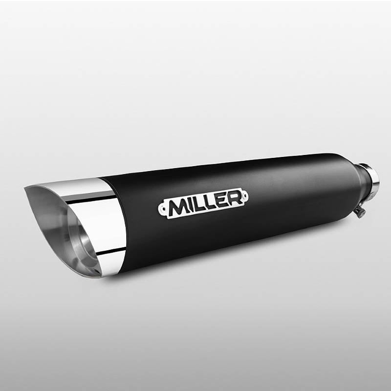 2025以降 FXLRS ユーロ5+対応 スリップオンマフラー スラッシュカット ブラック/ポリッシュエンド MILLER EXHAUST 4