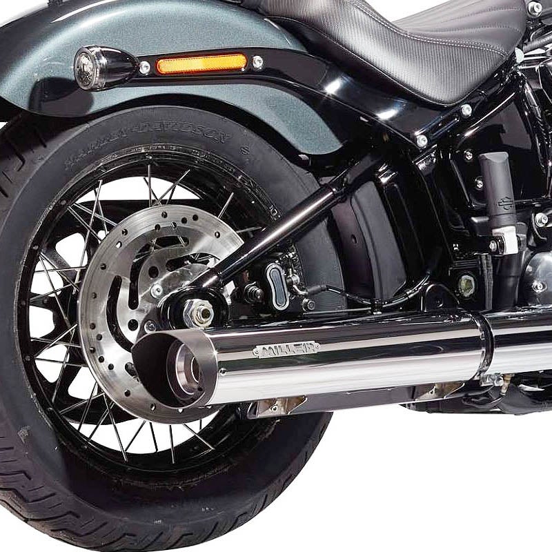 2025以降 FXLRS ユーロ5+対応 スリップオンマフラー スラッシュカット ポリッシュ/ブラックエンド MILLER EXHAUST