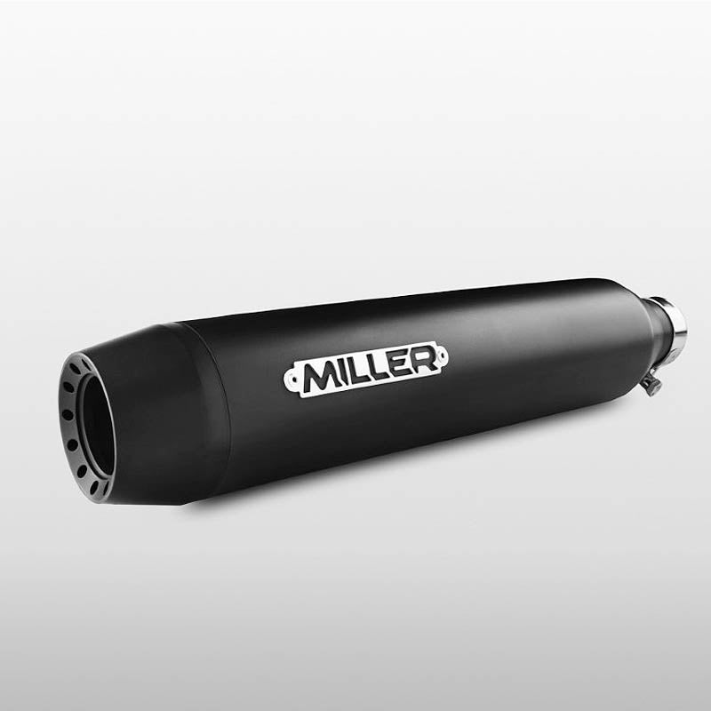 2025以降 FXLRS ユーロ5+対応 スリップオンマフラー テーパーエンド ブラック/ブラックエンド MILLER EXHAUST 4