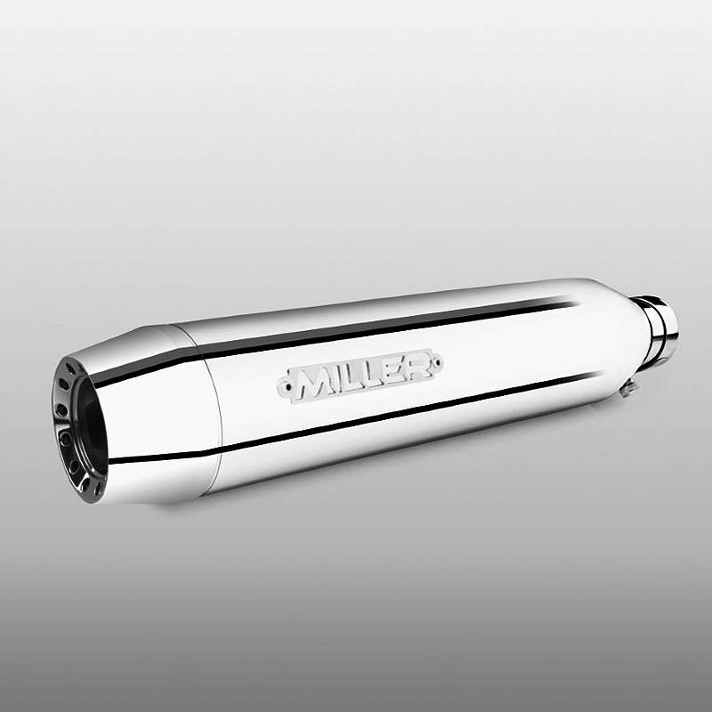 2025以降 FXLRS ユーロ5+対応 スリップオンマフラー テーパーエンド ポリッシュ/ポリッシュエンド MILLER EXHAUST 4