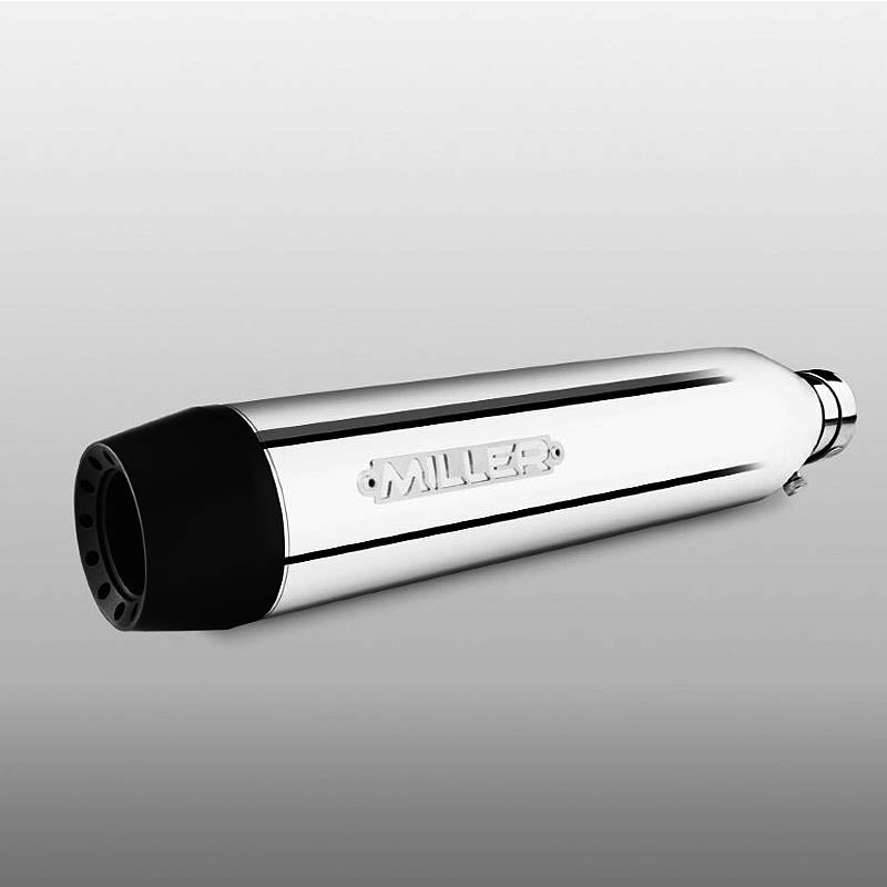2025以降 FXLRS ユーロ5+対応 スリップオンマフラー テーパーエンド ポリッシュ/ブラックエンド MILLER EXHAUST 4