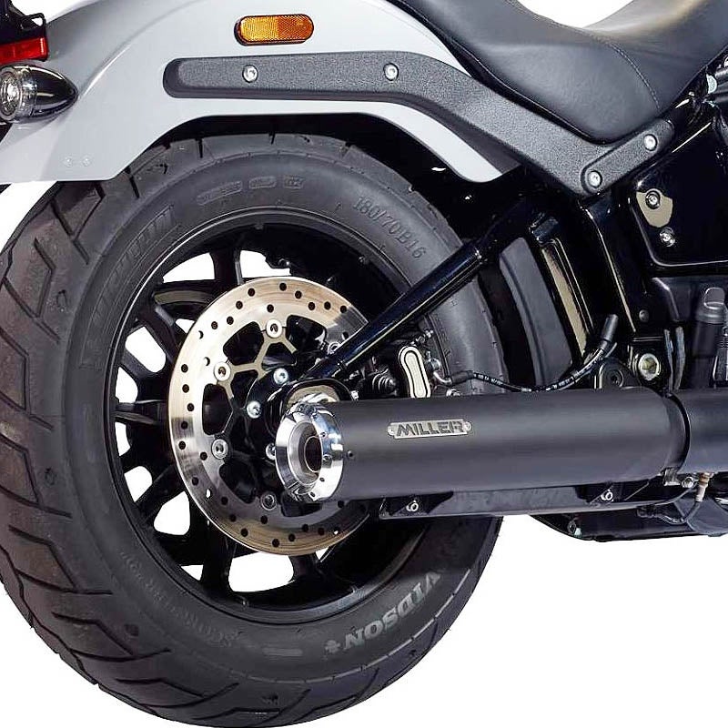 2025以降 FXLRST ユーロ5+対応 スリップオンマフラー スタンダードエンド ブラック/ポリッシュエンド MILLER EXHAUST