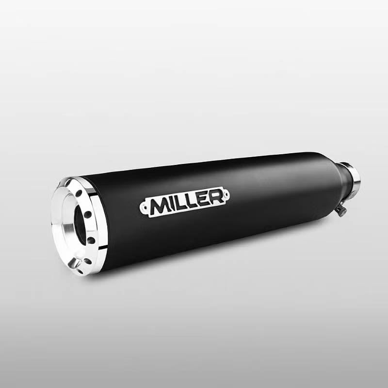 2025以降 FXLRST ユーロ5+対応 スリップオンマフラー スタンダードエンド ブラック/ポリッシュエンド MILLER EXHAUST 4