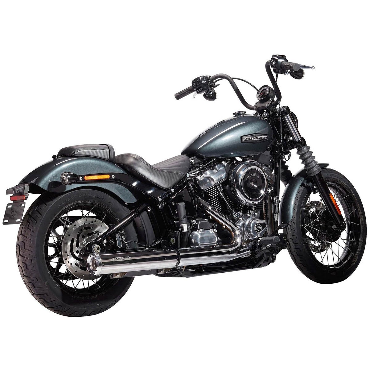 2025以降 FXLRST ユーロ5+対応 スリップオンマフラー スタンダードエンド ポリッシュ/ポリッシュエンド MILLER EXHAUST 2