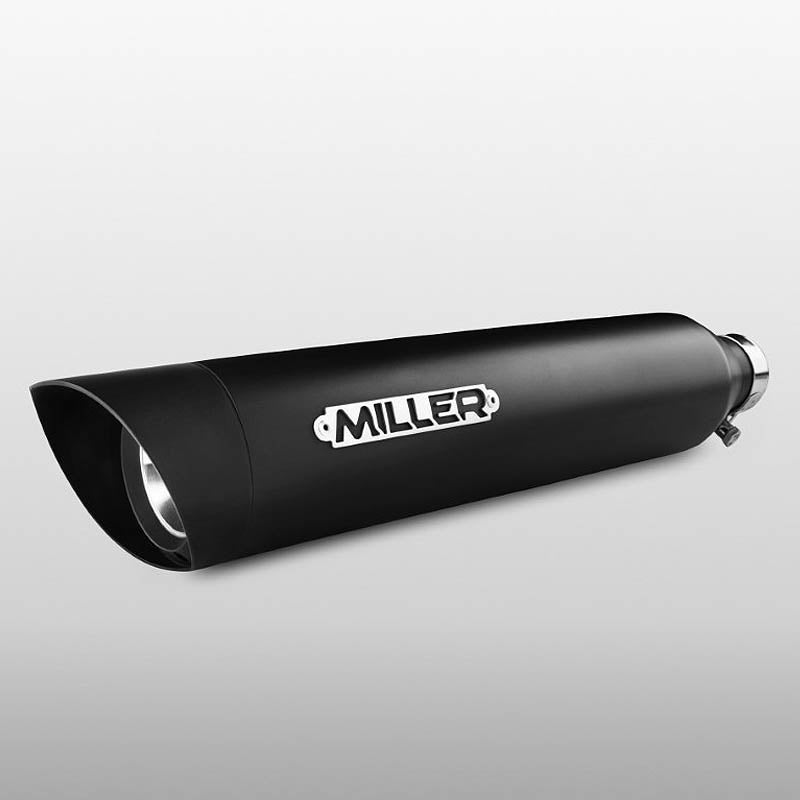 2025以降 FXLRST ユーロ5+対応 スリップオンマフラー スラッシュカット ブラック/ブラックエンド MILLER EXHAUST 4