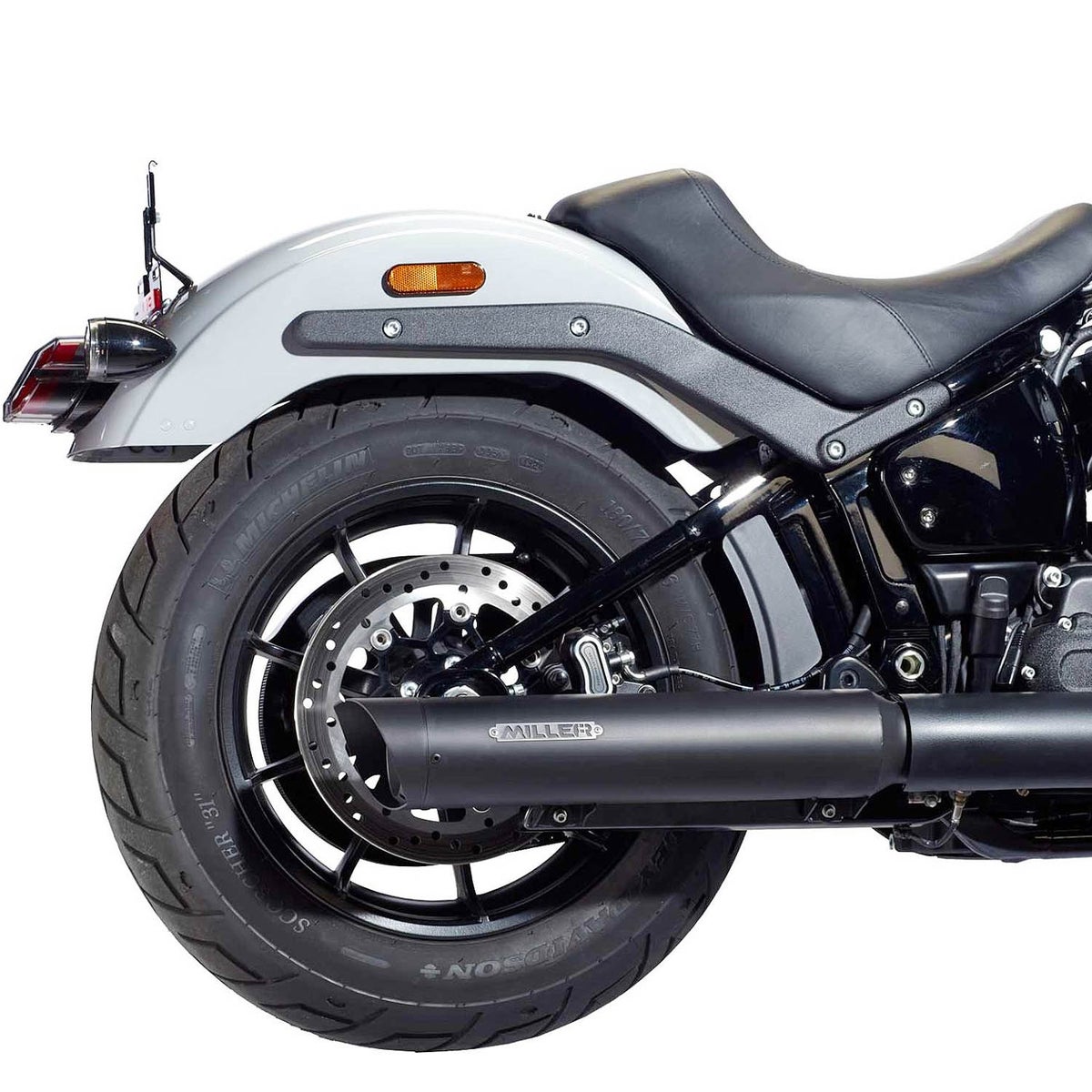 2025以降 FLHC ユーロ5+対応 スリップオンマフラー スラッシュカット ブラック/ブラックエンド MILLER EXHAUST 3