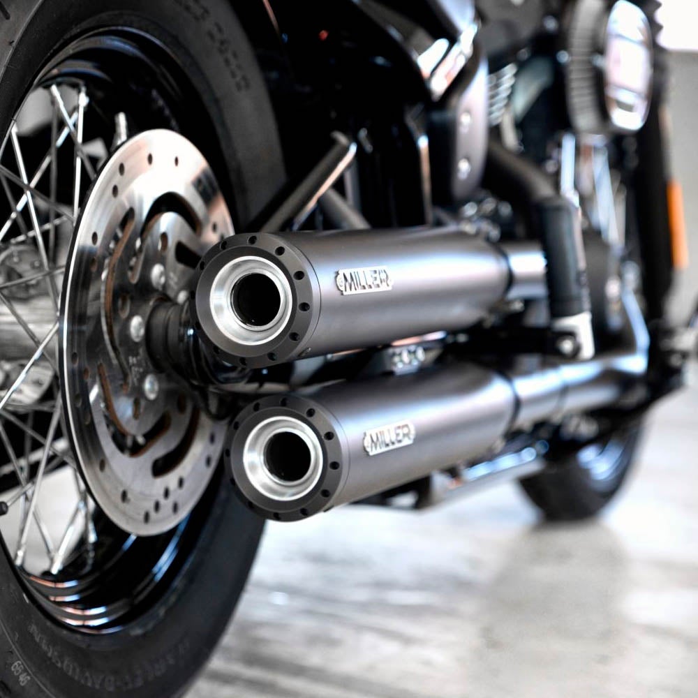 2021～2024 FXBBS ユーロ5対応 スリップオンマフラー スタンダードエンド ブラック/ブラックエンド MILLER EXHAUST