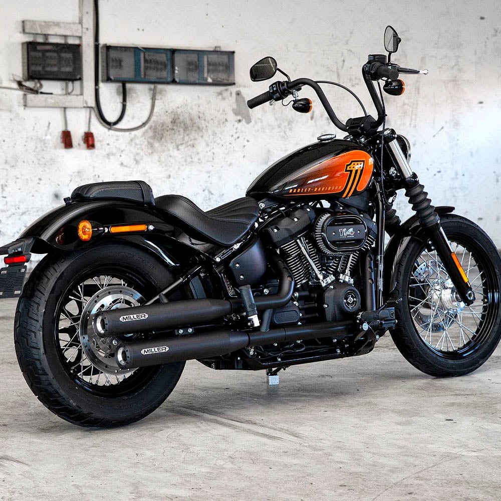 2021～2024 FXBBS ユーロ5対応 スリップオンマフラー スタンダードエンド ブラック/ブラックエンド MILLER EXHAUST 2