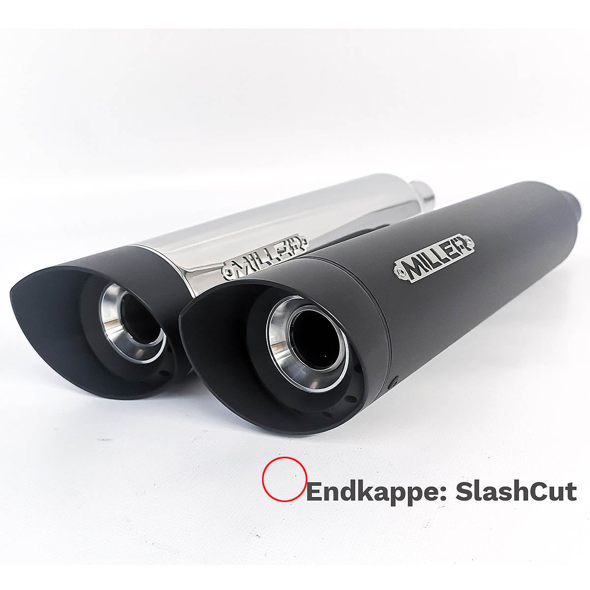 2021～2024 FXBBS ユーロ5対応 スリップオンマフラー スラッシュカット ブラック/ブラックエンド MILLER EXHAUST 3