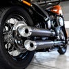 2021～2024 FXBBS ユーロ5対応 スリップオンマフラー スラッシュカット ブラック/ポリッシュエンド MILLER EXHAUST