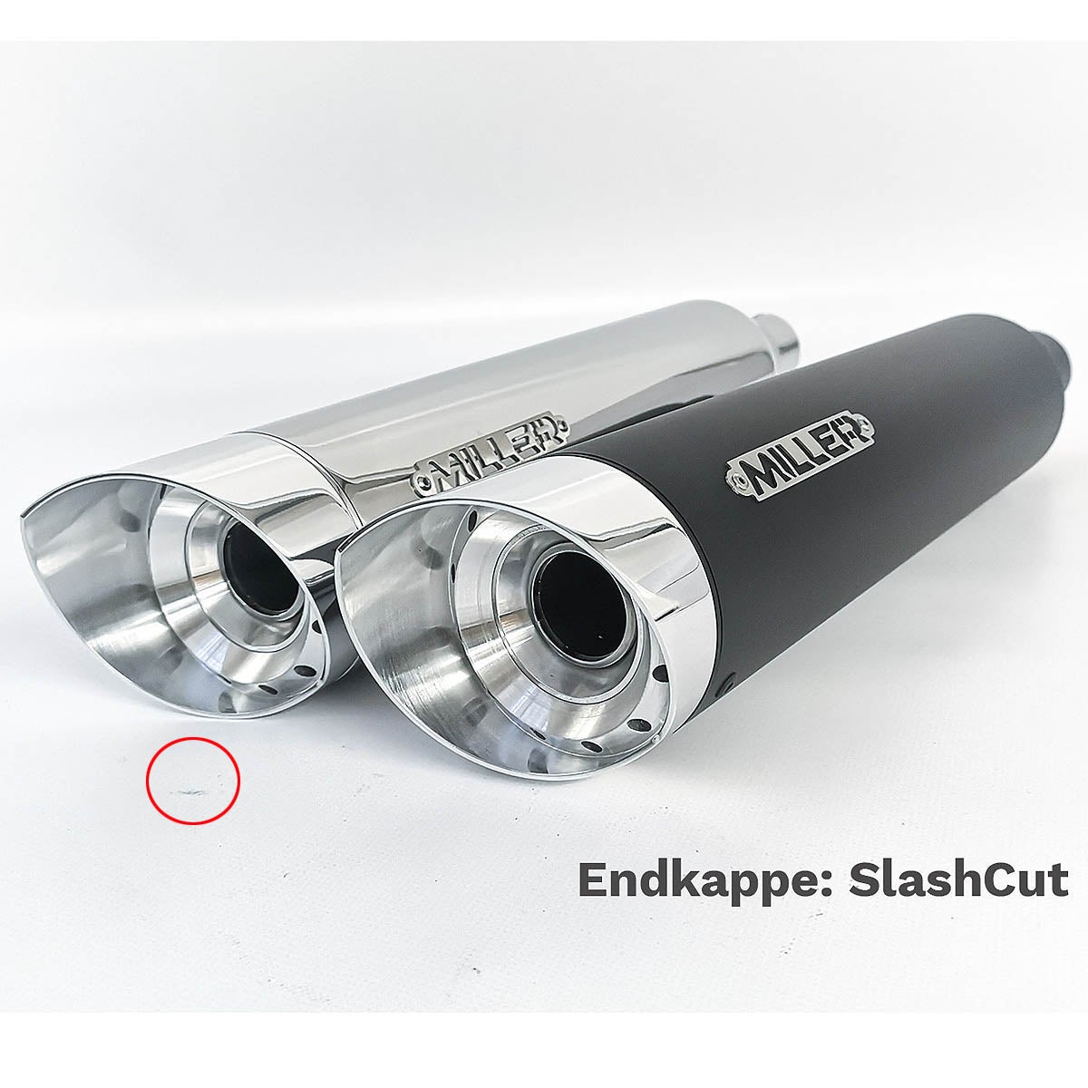 2021～2024 FXBBS ユーロ5対応 スリップオンマフラー スラッシュカット ポリッシュ/ポリッシュエンド MILLER EXHAUST