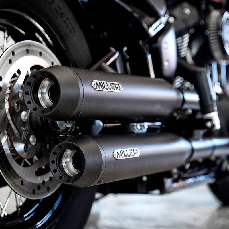 2021～2024 FXBBS ユーロ5対応 スリップオンマフラー テーパーエンド ブラック/ブラックエンド MILLER EXHAUST