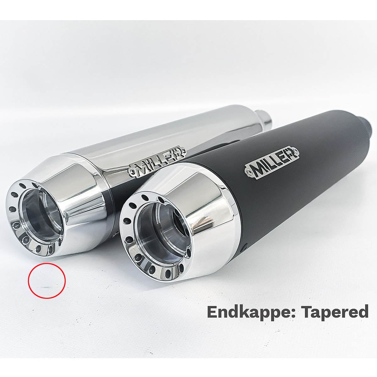 2021～2024 FXBBS ユーロ5対応 スリップオンマフラー テーパーエンド ポリッシュ/ポリッシュエンド MILLER EXHAUST