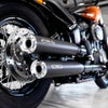 2021～2024 FXLRST ユーロ5対応 スリップオンマフラー スタンダードエンド ブラック/ポリッシュエンド MILLER EXHAUST