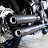2021～2024 FXLRST ユーロ5対応 スリップオンマフラー スラッシュカット ブラック/ブラックエンド MILLER EXHAUST