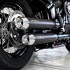 2021～2024 FXLRST ユーロ5対応 スリップオンマフラー テーパーエンド ブラック/ポリッシュエンド MILLER EXHAUST