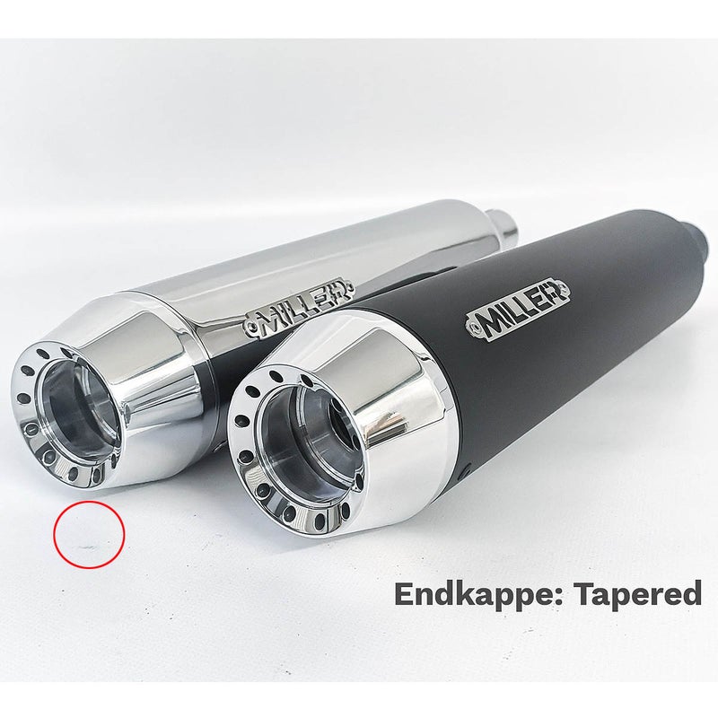 2021～2024 FXLRST ユーロ5対応 スリップオンマフラー テーパーエンド ポリッシュ/ポリッシュエンド MILLER EXHAUST