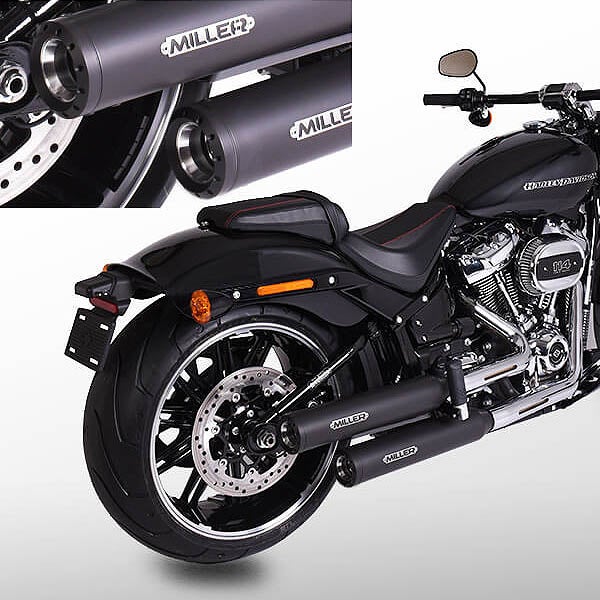 2021～2024 FXBRS ユーロ5対応 スリップオンマフラー スタンダードエンド ブラック/ブラックエンド MILLER EXHAUST