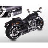 2021～2024 FXBRS ユーロ5対応 スリップオンマフラー テーパーエンド ブラック/ポリッシュエンド MILLER EXHAUST 2