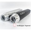 2021～2024 FXBRS ユーロ5対応 スリップオンマフラー テーパーエンド ブラック/ポリッシュエンド MILLER EXHAUST 3