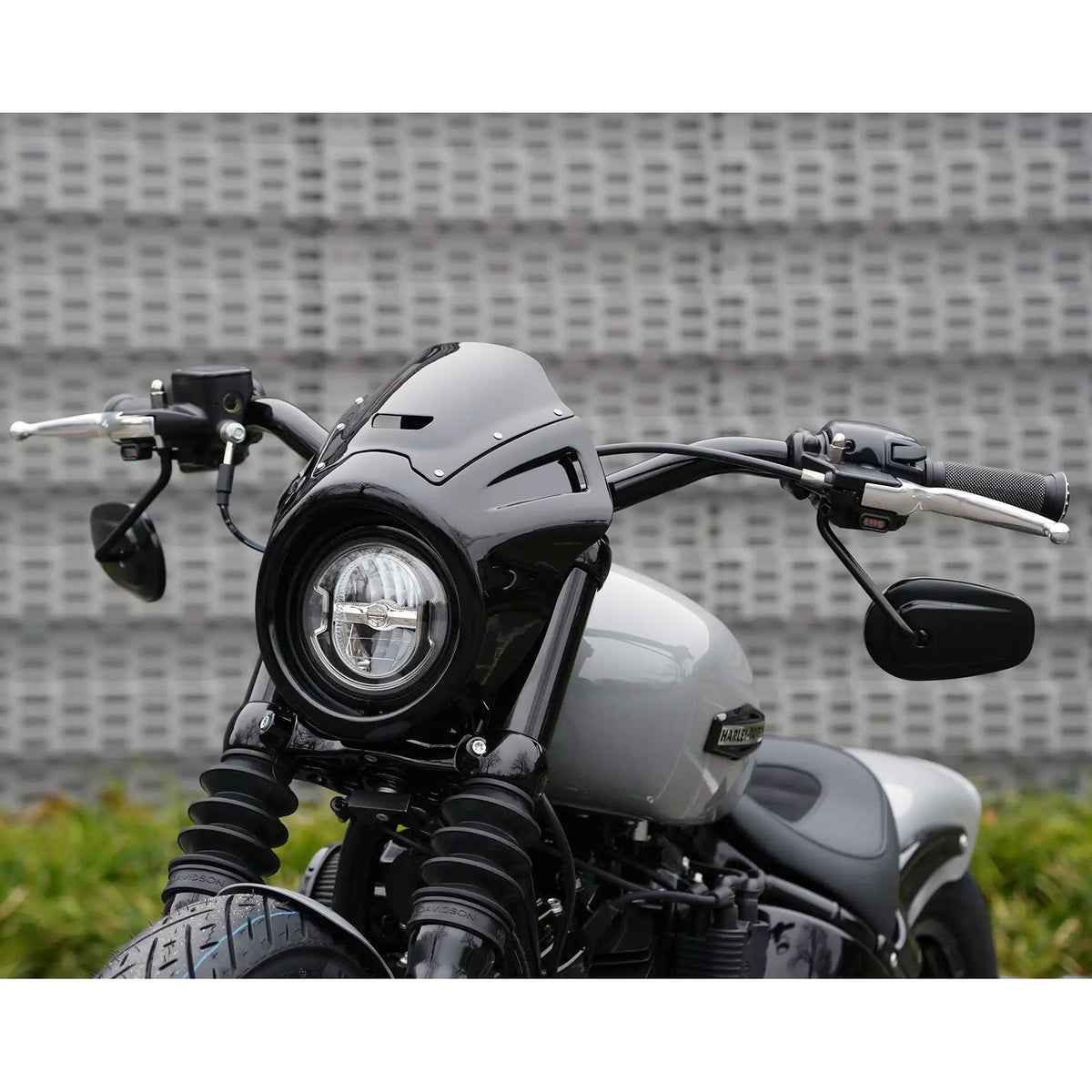 Super Street フェアリング (ブラック) M8ストリートボブ1