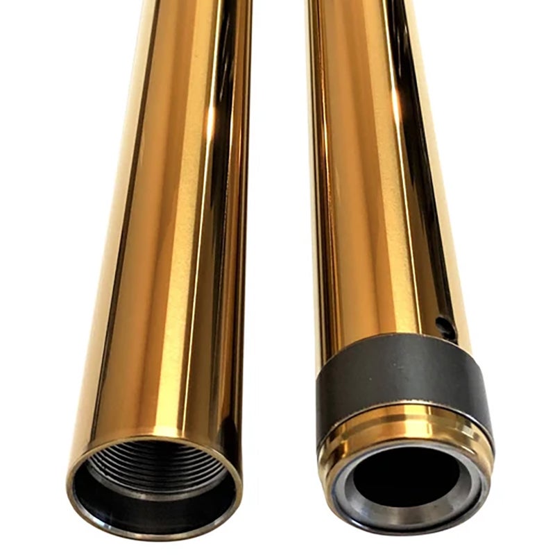 2インチプラス・43mm 倒立フォークチューブ (ゴールド)