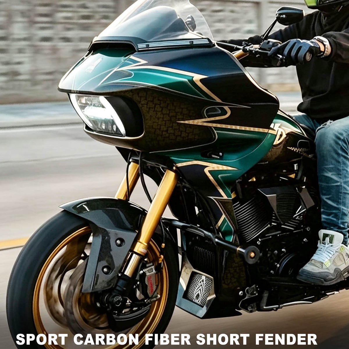 Sport Twill カーボンファイバー ショート フロントフェンダー 2025以降 ツーリング 2