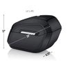 Darkin 32L クイックマウント ハードサドルバッグ (グロスブラック)7