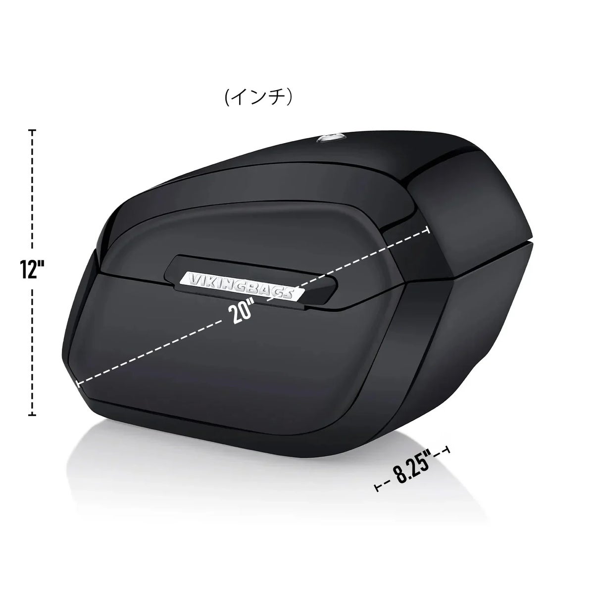 Darkin 32L クイックマウント ハードサドルバッグ (グロスブラック)7