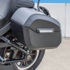 Darkin 32L クイックマウント ハードサドルバッグ (レザーラップ)