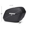 Darkin 32L クイックマウント ハードサドルバッグ (レザーラップ)8