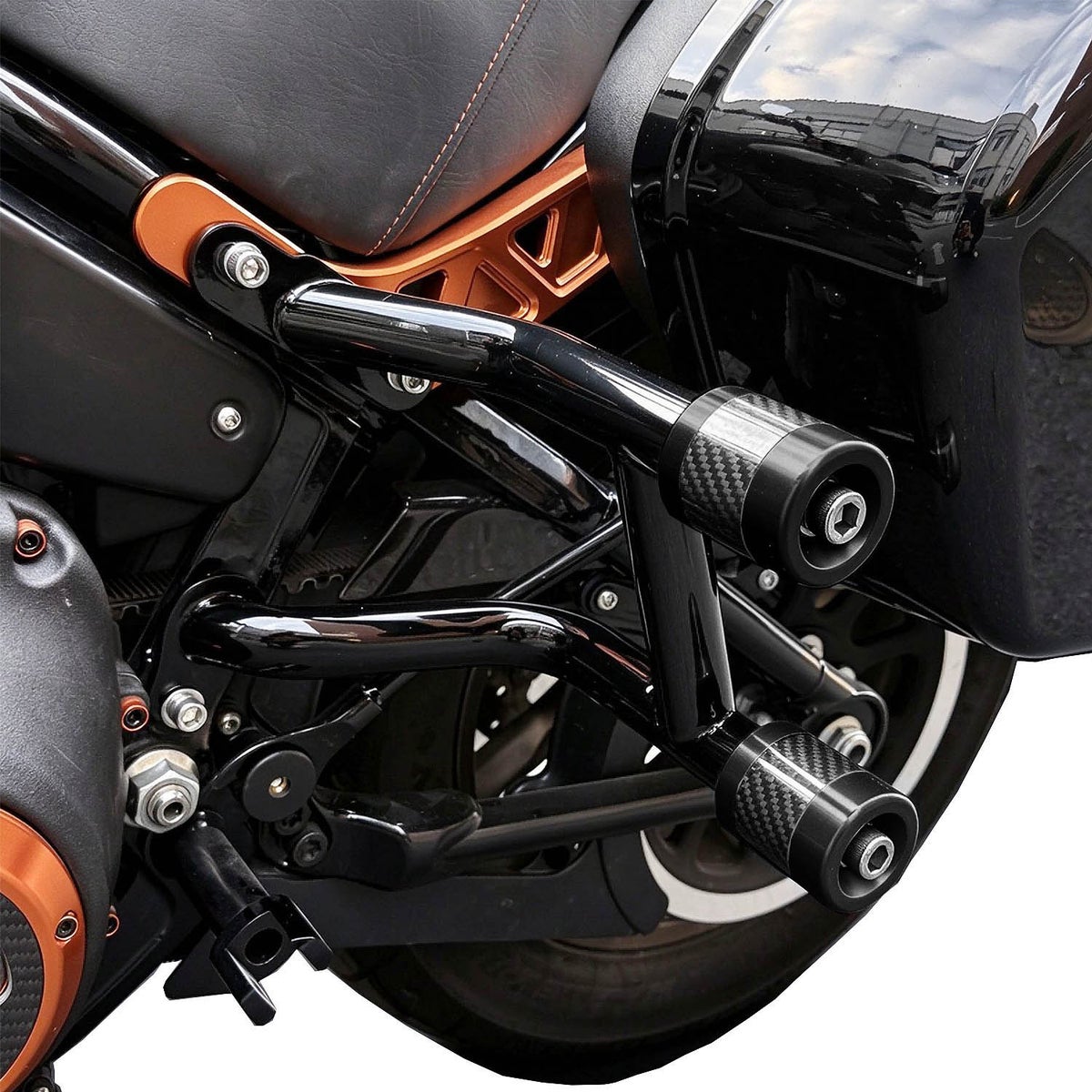 フレームスライダー付き クラッシュバー ブラック ローライダーST FXLRST