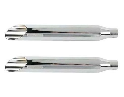 クロームワークス 3インチ HP-PLUS スリップオンマフラー　スラッシュカット クローム-01