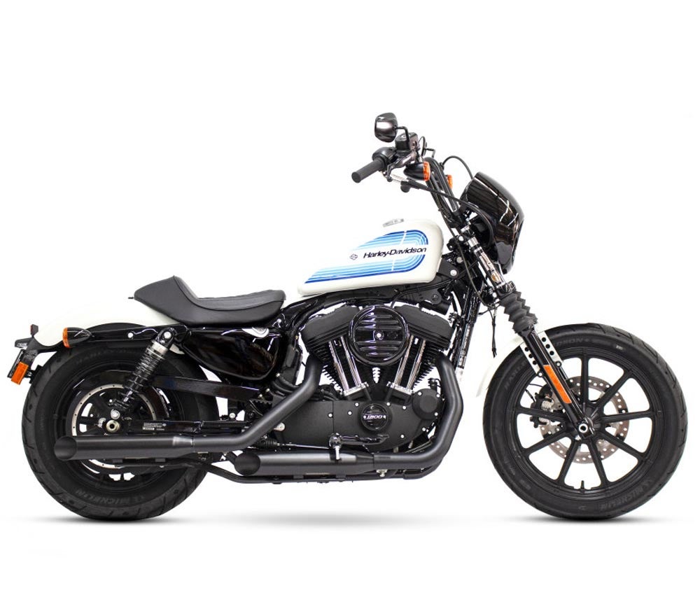 クロームワークス 3インチ HP-PLUS スリップオンマフラー　スラッシュカット ブラック スポーツスター-01