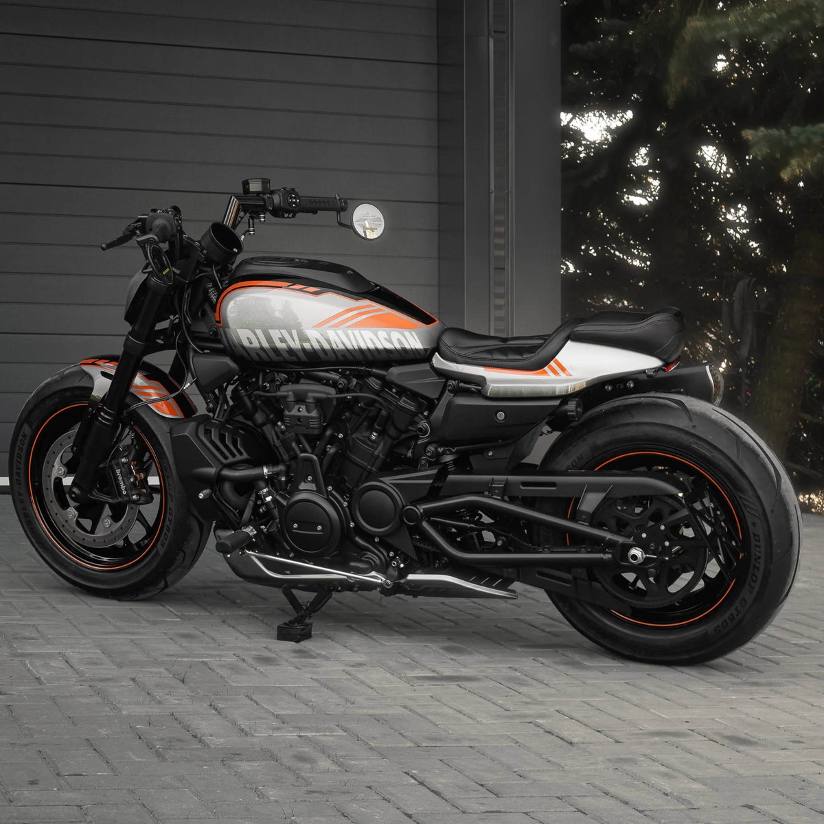 配線済み Sporty Ape 1.5インチ径 ミニエイプハンドルバー2