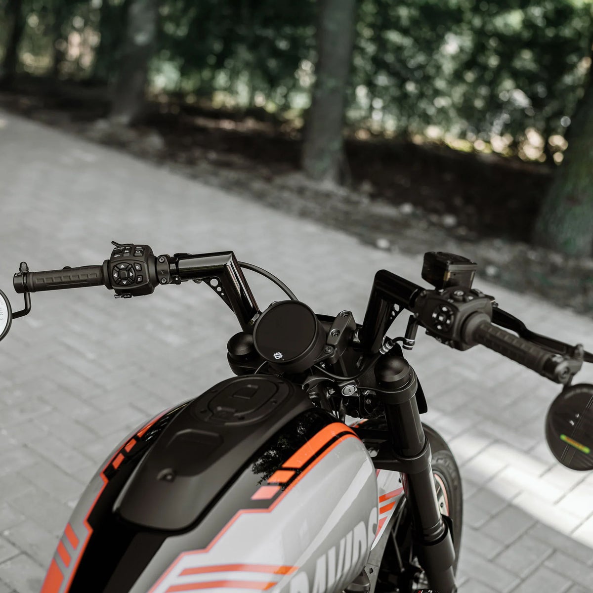 配線済み Sporty Ape 1.5インチ径 ミニエイプハンドルバー4