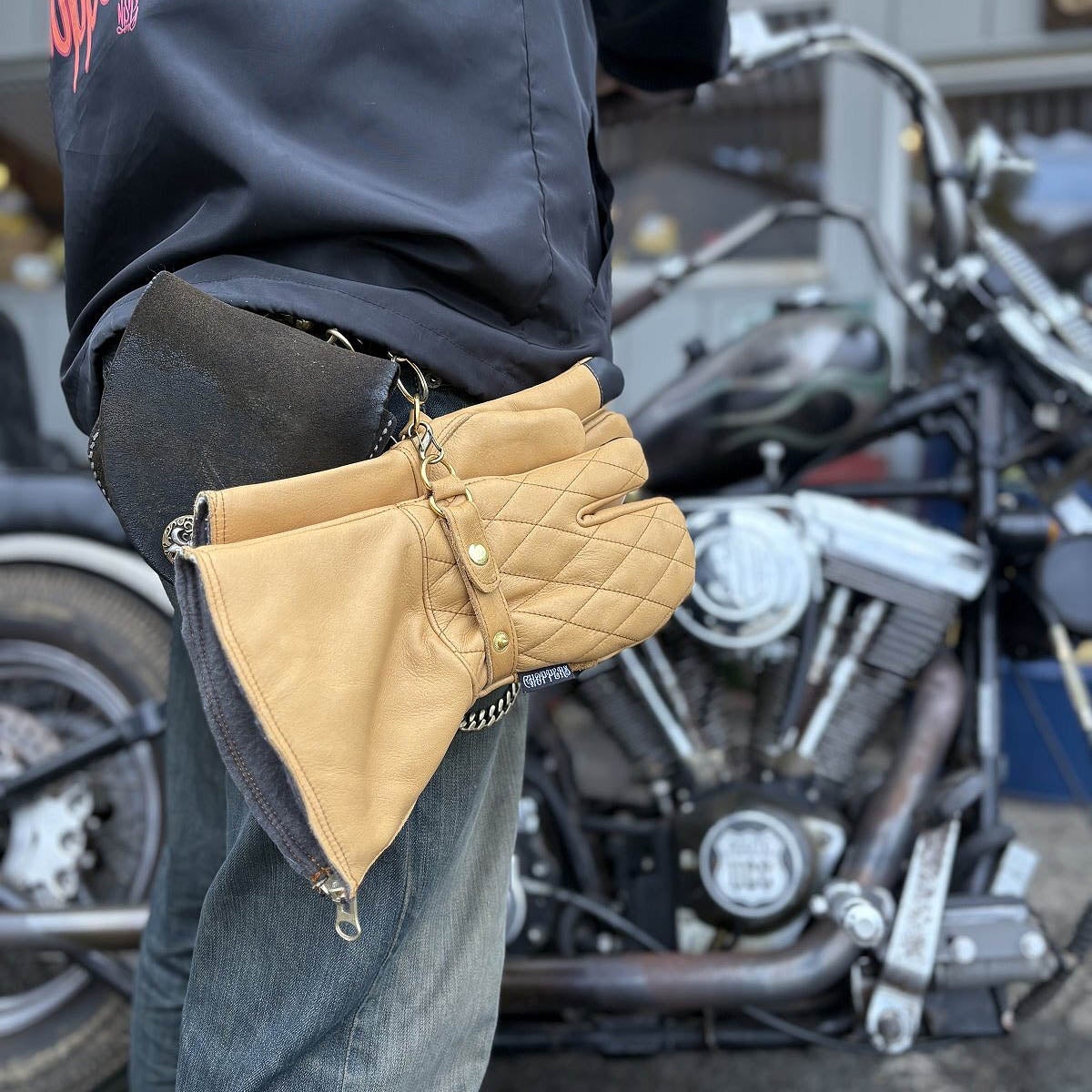 CHOPPERS STRONG ストロング ガントレットグローブ キャメル 4