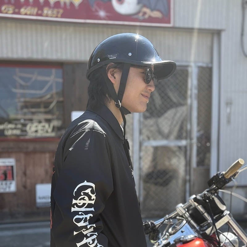 CHOPPERS オリジナル ギャングスター ハーフヘルメット ブラック 2