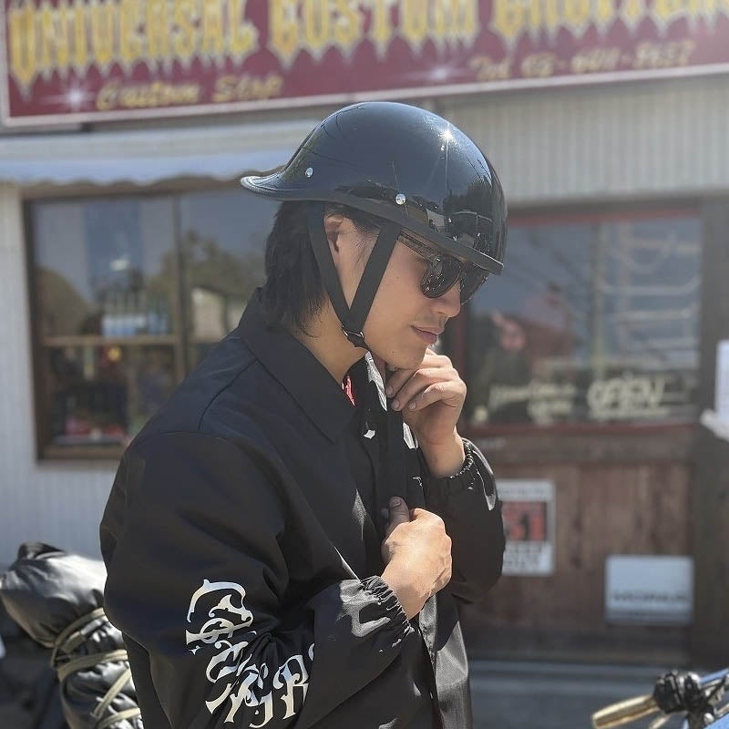 CHOPPERS オリジナル ギャングスター ハーフヘルメット ブラック 3