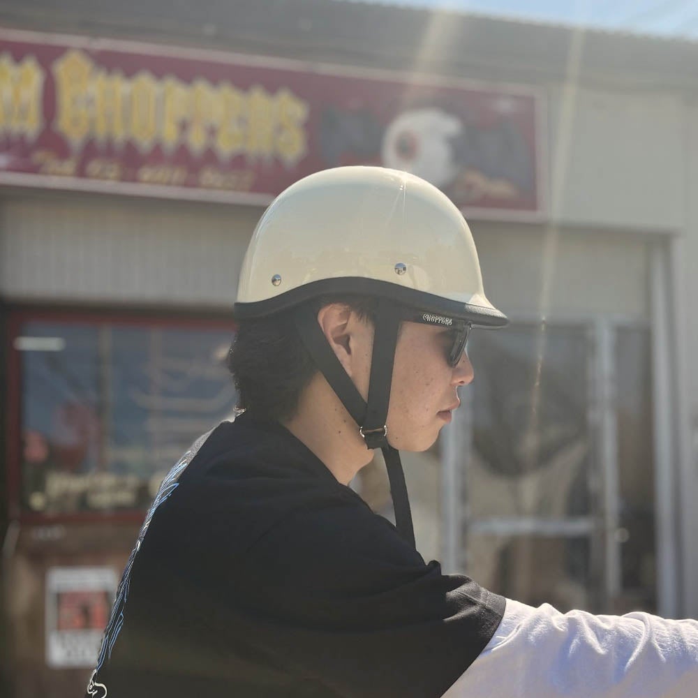 CHOPPERS オリジナル ジョッキー ヘルメット ビンテージアイボリー 2