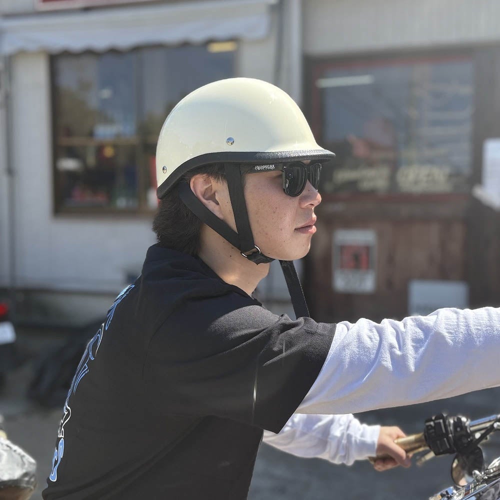 CHOPPERS オリジナル ジョッキー ヘルメット ビンテージアイボリー 3